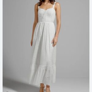 COPY - Gunne Sax for Mod Cloth white corselette dress Sm/xs